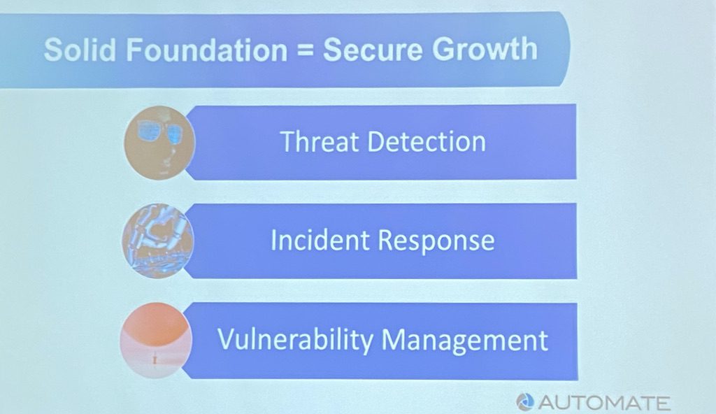 A good cybersecurity program is focused on threat detection, incident response and vulnerability management. Courtesy: Chris Vavra, CFE Media and Technology
