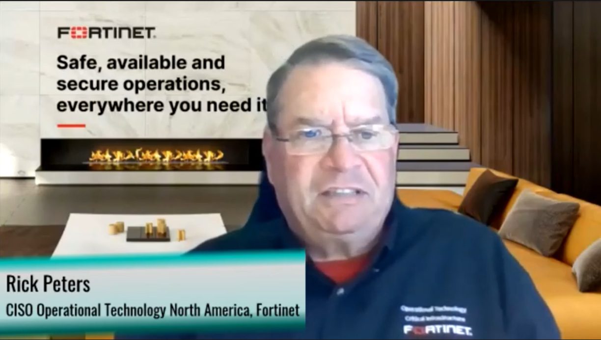 Rick Peters, CISO of OT North America at Fortinet discusses what can be done to protect operational technology (OT) systems. Courtesy: CFE Media and Technology, Fortinet